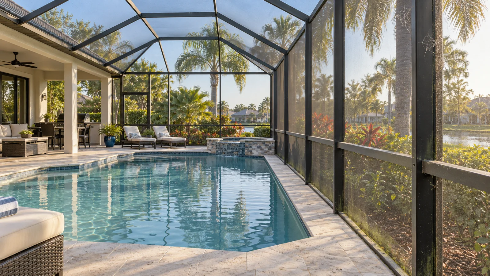How Often Should You Clean a Pool Cage in Florida?